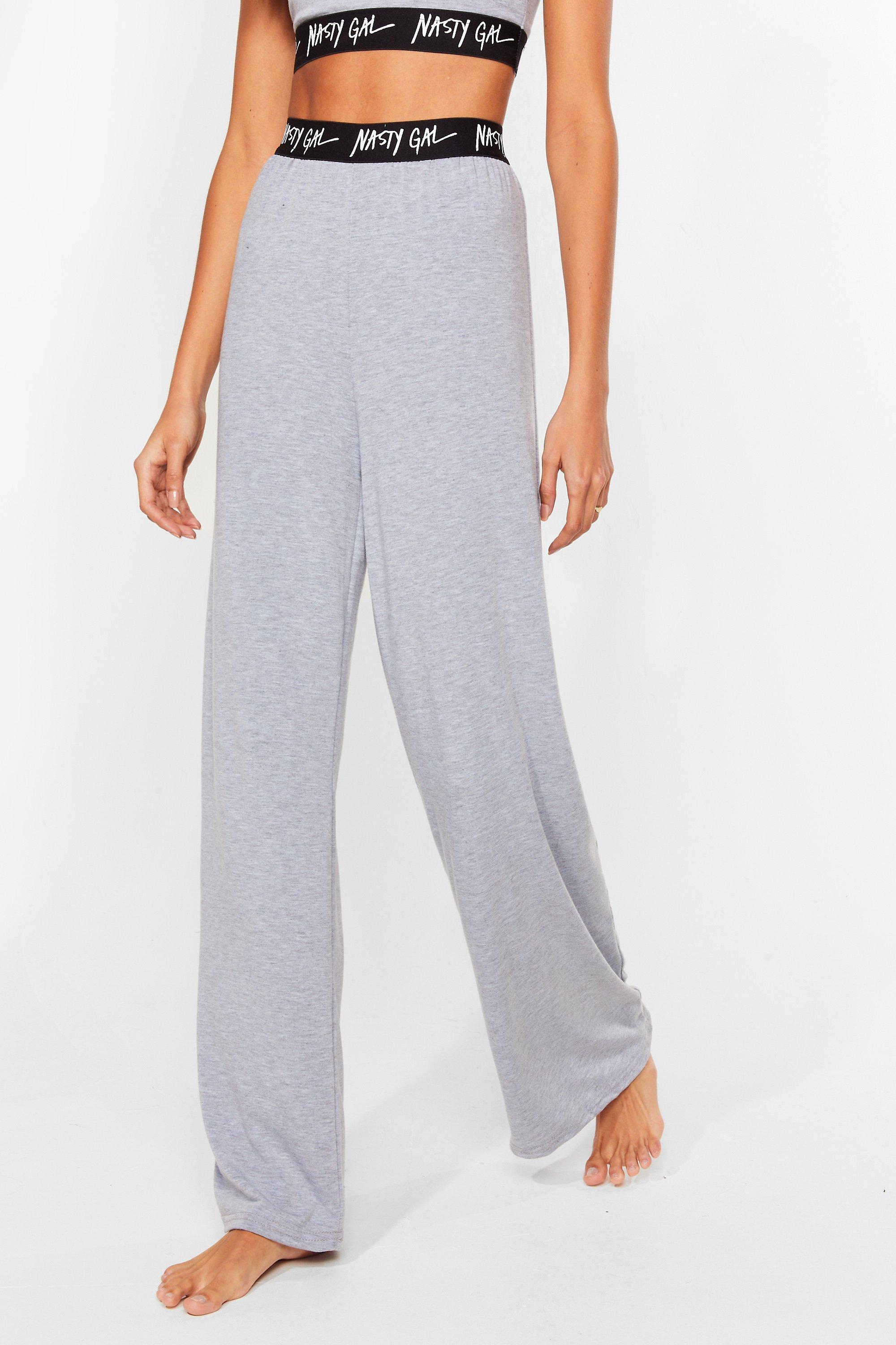 Nasty gal grey sweatpants hot sale